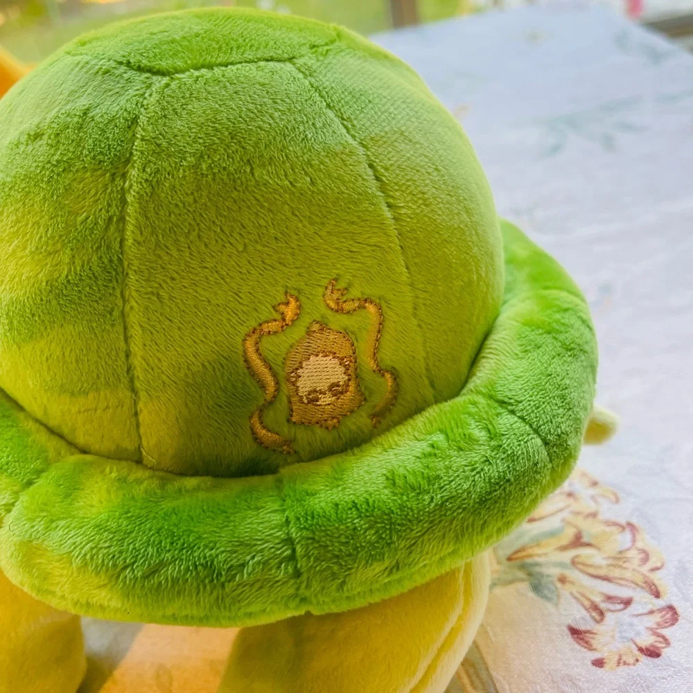 Bellzi 10” green turtle plush